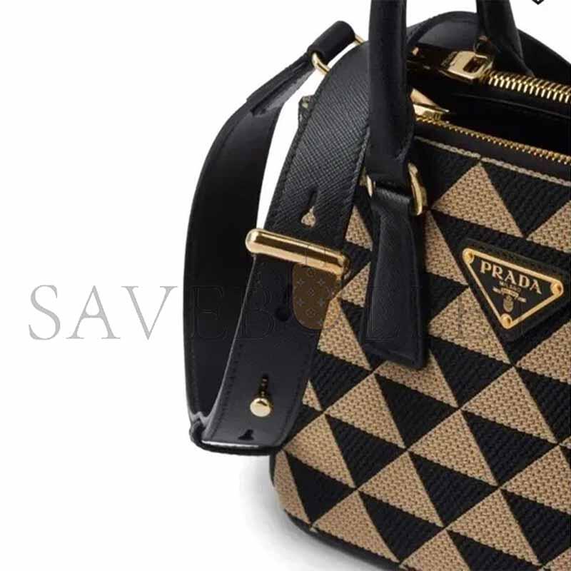 PRADA SYMBOLE EMBROIDERED MINI BAG 1BA906 (20*14.5*9.5cm)